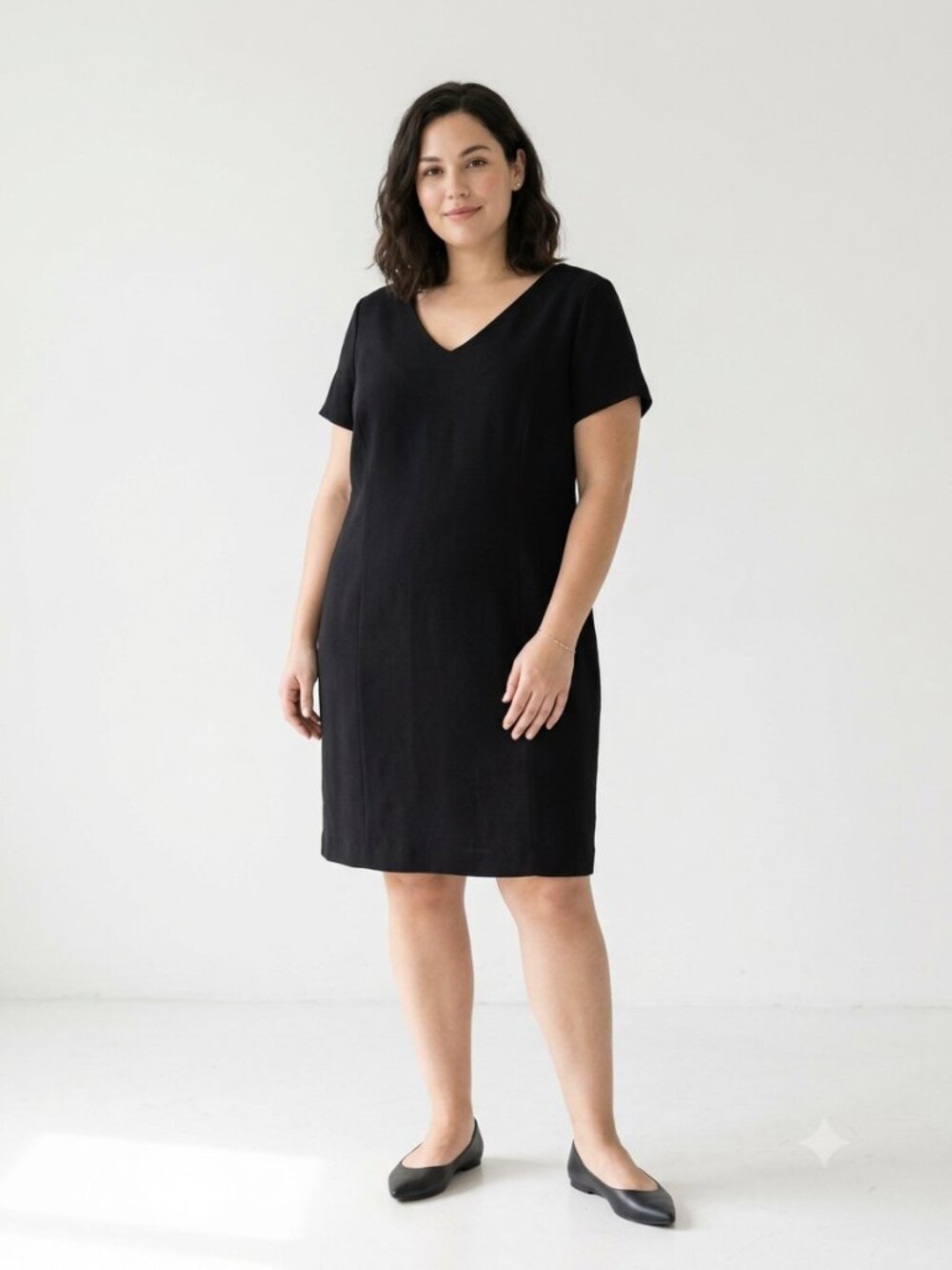 Alex Marie Dress Black Shift Office Party Formal 16W